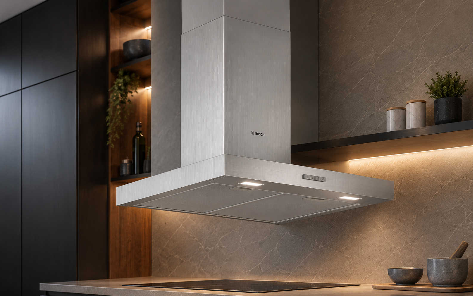 Campana Bosch inox de pared